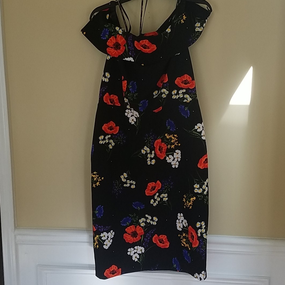 Calvin Klein off the shoulder dress